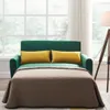 Divano moderno da 55" in velluto con letto estraibile con 2 cuscini Schienale regolabile per piccoli spazi Green Sets