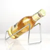 ワインラックディスプレイボトルビールホルダーシャンパンスタンドドリンク棚ステンレス鋼シンプルな家庭用品カウンターデコレーション220622