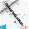 Bollpunkt pennor skriver leveranser kontorsskola företag industriell metall infällbar klicka kul penna svart bläck medium punkt 1mm gåvor för vi