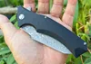 Toppkvalitet Flipper Folding Kniv VG10 Damascus Stålblad CNC G10 Hantera kullager Fast Open EDC Pocket Knives