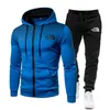 Men's Tracksuits Autumn/Winter Tracksuit Men's Fishing Hoodie Set Plus Fleece Outdoor Sports Warm Long Sleeve Pants Pullover Fashion Clothing