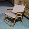 Meubles de camp, chaises pliantes d'extérieur sauvages, chaise de plage en bois, personnalisable