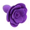 Candy Color Slicone Rose Flower Butt Plug Inserts Product di gioco di gioco anale sexy per adulti