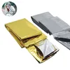 Outdoor Emergency Blanket Survive First Aid Military Rescue Kit Windproof Waterproof Foil Thermal Blanket for Camping Hiking