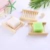 Portable Soap Dishes Natural Wood Tray Holder Dish Storage Bath Shower Plate Home Bathroom Wash Soaps Holders Organizer YF0056