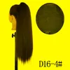 Synthetic Wigs Inch Straight Long Ponytail Hair Magic Paste Heat Resistant Wrap Around Drawstring Yaki For Black WomenSynthetic