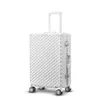 Den nya tummen Aluminium Frame Trolley Case Boarding Bagage Bag Universal Wheel Suitcase Hållbar J220707