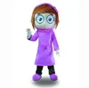 Halloween purple dress girls Mascot Costume simulation Cartoon Anime theme character Adults Size Christmas Outdoor Advertising Outfit Suit