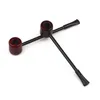 Smoking hookah Pipe Portable wooden pipe 132mm rosewood round bottom Popeye slender extension type holiday gift