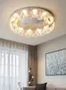 LED Modern Ceiling Lights Fixture American Round Luxurious Ceiling Lamps European Shining Hanging Lamp Home Indoor Lighting Feel the Charm of Light and Shadow