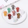 Natural Crystal 1,5 tums svampkonst DIY Carving Piece Gem Desktop Decoration Creative Ornament