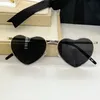 Solglasögon för män kvinnor Summer 301 Style Anti-Ultraviolett Retro tallrik Hjärtformad ram Slumpmässig låda