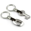 Keychains datorer Par Nyckelring Creative Fashion Läder Key Chain Ring Keyring Lock Gift Keychains Fier22