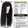 28 inch lange Afro kinky krullende hoofdbandpruiken synthetisch ijs voor zwarte vrouwen ombre golf organisch vezelhaar 220707