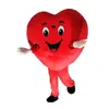 2022 Yeni Fabrika Satışı Sıcak Kırmızı Kalp Aşk Maskot Kostümü Aşk Kalp Maskot Kostümü