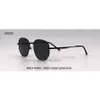 رجال نظارة شمسية مربعة مربع النظارة الشمسية للنساء للجنسين إطار المعادن الكامل Goggle UV400 51mm العدسة الزجاج