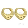 Hoop Huggie 18K Gold Plated Luxury Quality Earrings for Women 2022 Ladies Classic Oval Circle Christmas Gift Female Jewelry