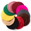 17 Colors Autumn Winter Wool Thick French Artist Beret Women Painter Hat Girls Berets Female Warm Cap Beanies 220721