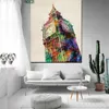 Leinwand Malerei Abstrakte Römische Kolosseum Kolosseum Big Ben Pop Art Moderne Berühmte Wand Bild Für Wohnzimmer Cuadros