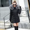 Moda przybysza szczupła kurtka zimowa bawełniany ciepły zagęszczony damski płaszcz długi płaszcze parka damskie kurtki 220801