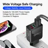 5V3.1A Affichage numérique Accueil Chargeur 3 USB Affichage numérique Chargeur rapide Smartphone Voyage Tête de charge