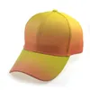 Chapeaux de fête Chapeau dégradé coloré 5 Styles personnalité Casquette de baseball réglable chapeau de soleil adulte Europe et Amérique