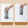 13Pcs Strong Bamboo Charcoal Dishcloth Microfiber Kitchen Towel Thickened Absorbent Nonstick Oil Rags Home Cleaning Dishcloth 220727
