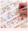 Anteckningar kawaii återfyllningsbara bindemedel 40 ark återanvändbar frisläppande bok washi band klistermärken lagring journal böcker skola stationeryNotepads