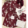 Satin Silk Pajamas Set Women 3PC Strap Top Pants Floral Printed Sleepwear Autumn Pyjamas Home Wear Nightwear Robe Gown SXXL 220712
