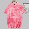 Kundenspezifisches Anime-T-Shirt mit Tie-Dye-Tops, Muster für Mann und Frau, 220614