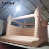 Commercial White Bounce House House Castelo Inflável de Casado Pumping para crianças adultos Castelo de segurança para festa com navio livre de sopradores