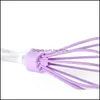 Other Bakeware Kitchen Dining Bar Home Garden 10 Inch Manual Sile Egg Beater Kitchen Tools Handheld Mixer Tr Dh9Rh