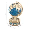 Robotime 3D Globe Wooden Puzzle 567pcs Oversized DIY Rotatable Game Assembly Toy Gift for Teen Adult Home Decoration ST002 220715