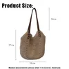 Evening Bags YoReAi Hand-woven Woman's Shoulder Bag Handbag Bohemian Summer Straw Beach Travel Shopping Female Tote Cotton Rope Pack