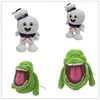 Factory Wholesale 2 Designs 20cm 23cm Ghostbusters Big White Captain Plush Toy Ghost Eater Green Ghost Cartoon Anime Peripheral Doll Gift