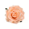 30pcs/9cm結婚式のための白い人工絹の花の頭白いバラの花輪スクラップブッキングクラフト偽の花の頭
