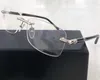 Montatura per occhiali da vista da uomo di marca MB476 Montatura per occhiali senza montatura da uomo per uomo Occhiali da vista miopia in oro argento Occhiali da vista di design Occhiali da vista maschili con scatola originale