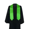 Ensembles de vêtements Graduationmall pour adulte, étole unie en tissu satiné, vert clair