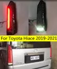 Auto LED baklyktor för Toyota Hiace 20 19-2021 LED Turn Signal Baklampbroms Vänd bakljus drl dimlampor