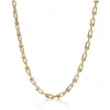 Collier de bijoux de luxe de mode de luxe Colliers de créateurs de la série Horseshoe Série Rose Gold Platinum Long Chain Diamonds Adult314a