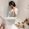Women's Sleepwear BHY Short-sleeved Cute Pajamas Sexy Lace Princess Women Nightdress Home Service Nightgown