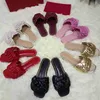 2021 New women slippers fashion Genuine leather flower petals Slipper Flip Flops Sandals Women Casual Flat Slides with box large s323r