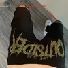 Pantalones vaqueros para hombre, pantalones vaqueros ajustados con agujeros destruidos y grabados, pantalones pitillo negros rasgados, pantalones pitillo de mezclilla estilo Punk callejero