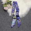 Sciarpa di marca di lusso femminile cavaliere gufo design donna 100 sciarpe per capelli borsa skinny copricapo moda seta