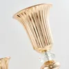 Decoratiehoogte Gold vazen ​​metalen kaarsenhouders kandelaars bruiloft centerpieces Event Flower Road Lead Home Decoratie Imake245