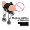 Anneaux de pénis boule en métal cintre de poids pompe d'agrandissement civière pénienne Extender dispositif d'exercice jouets sexy pour Men319W