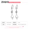 Dangle Boucles D'oreilles Lustre En Argent Sterling 925 Losange Demi Creux Pour Les Femmes De Mode Bijoux Festival GiftDangle