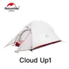 Naturehike Cloud Up Serie 123 Tenda da campeggio aggiornata Tenda da trekking impermeabile per esterni 20D 210T Tenda da campeggio in nylon con tappetino gratuito H220419