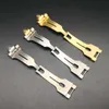 Stainless Steel Watch Band Strap Clasp For Rolex Folding Buckle Gold And Silver Colors 5x10mm 8x16mm Buckle Connector