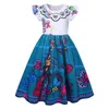 Girls Encanto Charm Dresses Carnival Summer Children Princess Mirabel Dress Birthday Party Role Play Costume Kids Prom Gowns 220521